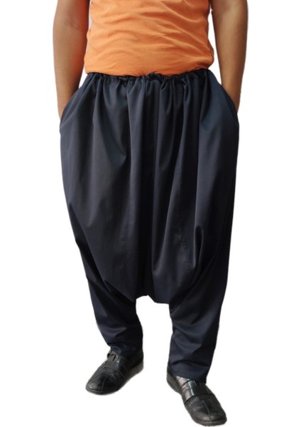 Lacivert Renk Yetişkin Erkek Şalvar