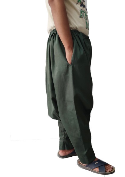 Haki Yeşil Yetişkin Erkek Şalvar fiyatları