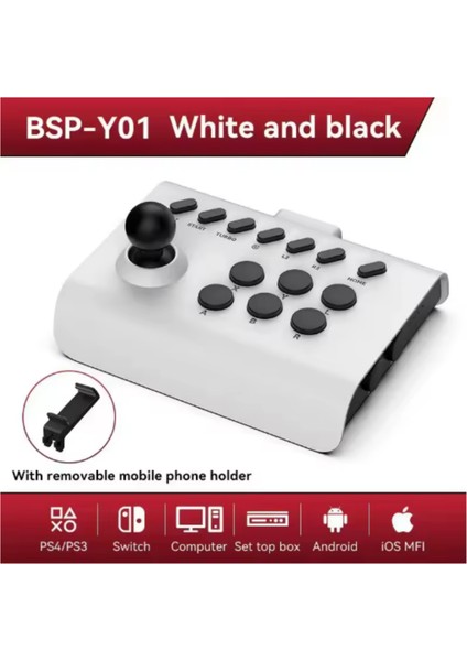 BSP-Y01/PS4 Arcade Oyunu Rocker Tv Pc Için Bluetooth Kablosuz 2.4gı Os Android Joystick