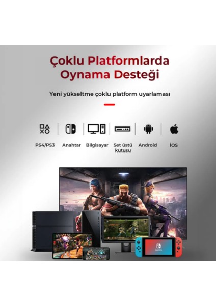 BSP-Y01/PS4 Arcade Oyunu Rocker Tv Pc Için Bluetooth Kablosuz 2.4gı Os Android Joystick