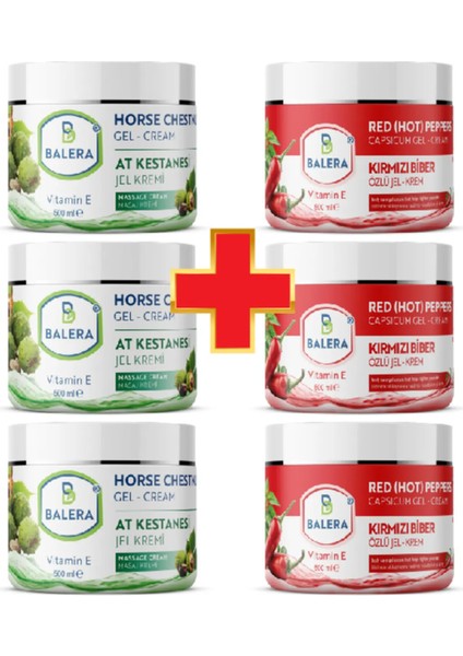 At Kestanesi Masaj Jeli + Selülitt Jeli 500+500 ml 6 Adet