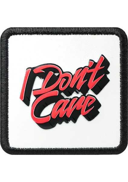 V1 I Don\'t Care - 1 Kod Logolu Unisex Beyaz- Siyah Bench (Patch)