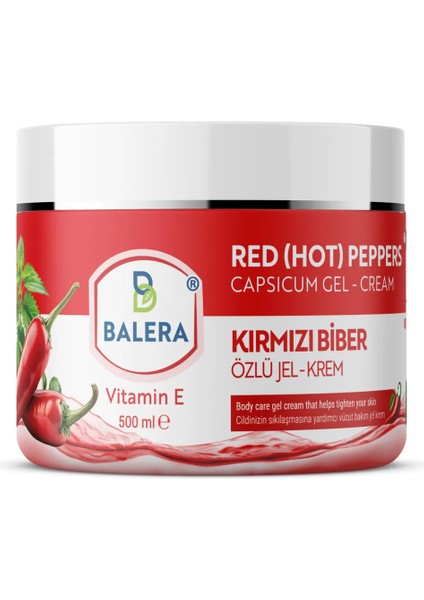 Jeli 500 ml - Sıkılaştırıcıı Etkili Kırmızı Biber ve Acı Biber Özlü Masaj Jeli