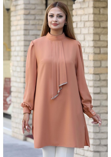 Işıl Tesettür Tunik Camel fiyatları