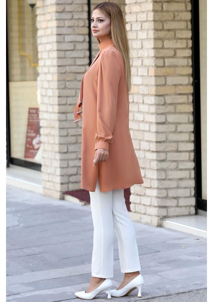 Işıl Tesettür Tunik Camel modelleri