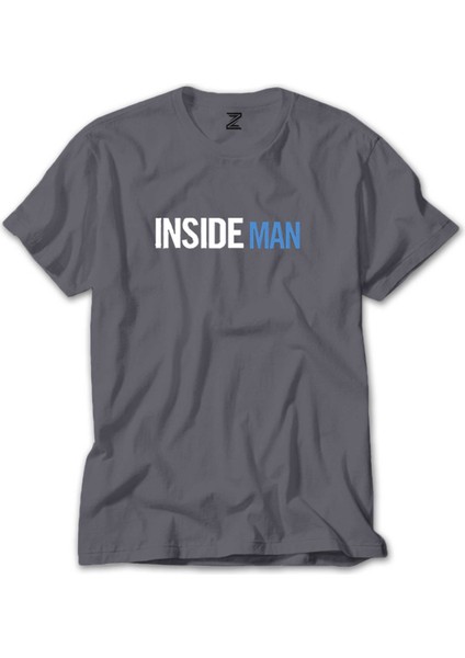 Insade Man Blue Gri Tişört