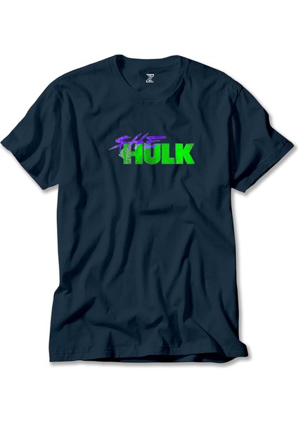 She Hulk Logo Lacivert Tişört