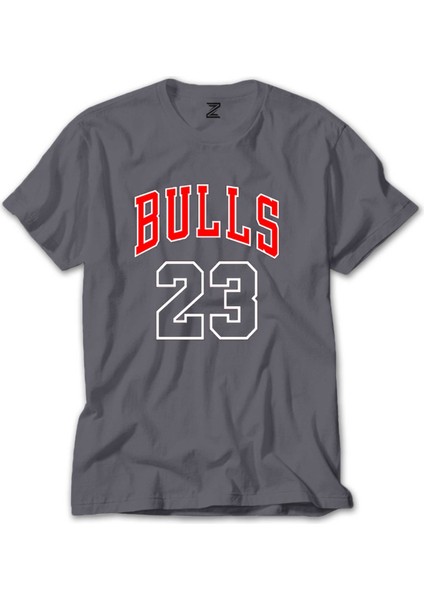 Chicago Bulls 23 Gri Tişört