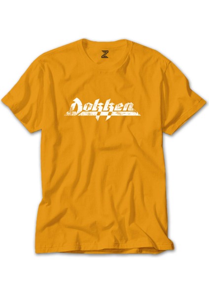 Dokken Logo Sarı Tişört