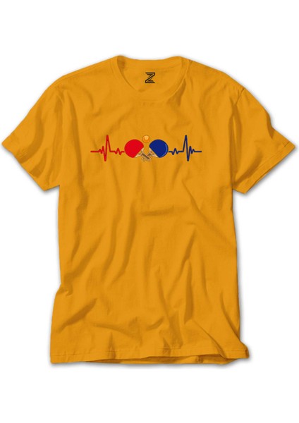 Ping Pong Heartbeat Sarı Tişört