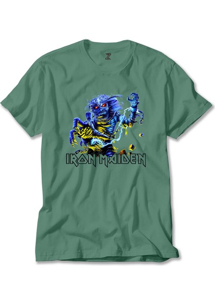 Iron Maiden Sleeve Yeşil Tişört