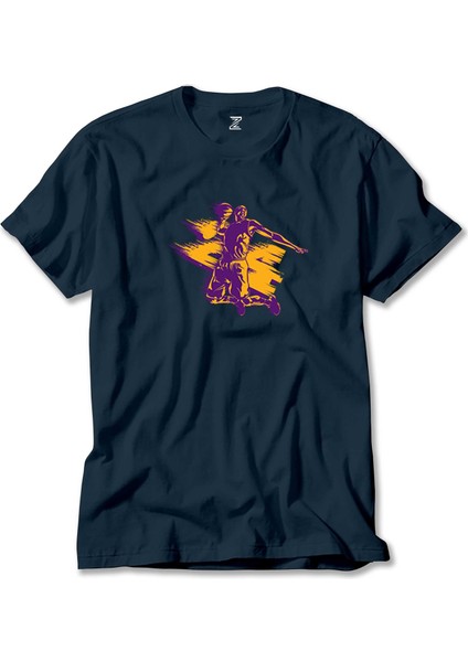 Kobe Bryant Silhouette Lacivert Tişört