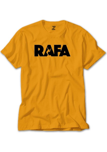 Rafael Nadal Text Sarı Tişört