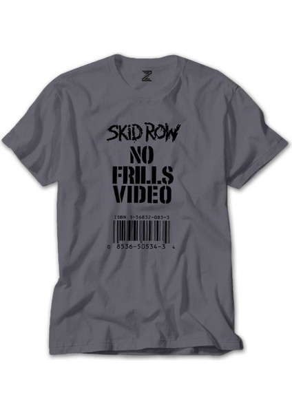 Skid Row No Frills Video Gri Tişört