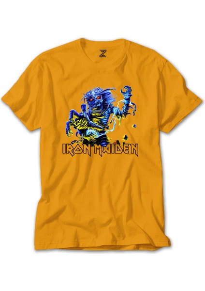 Iron Maiden Sleeve Sarı Tişört