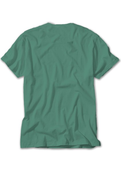 Rafael Nadal Blue Logo Text Yeşil Tişört