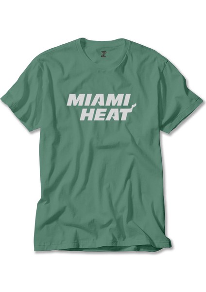 Miami Heat White Yeşil Tişört