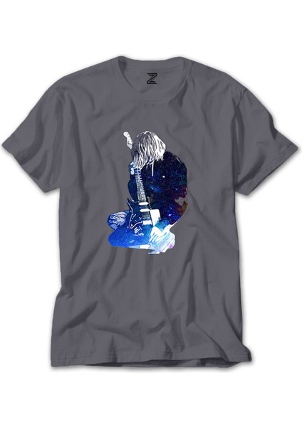 Nirvana Kurt Cobain Galaksi Gri Tişört