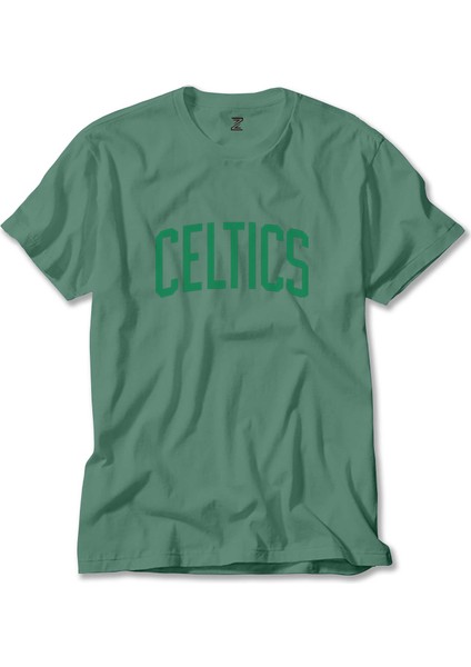 Boston Celtics Yazı Yeşil Tişört