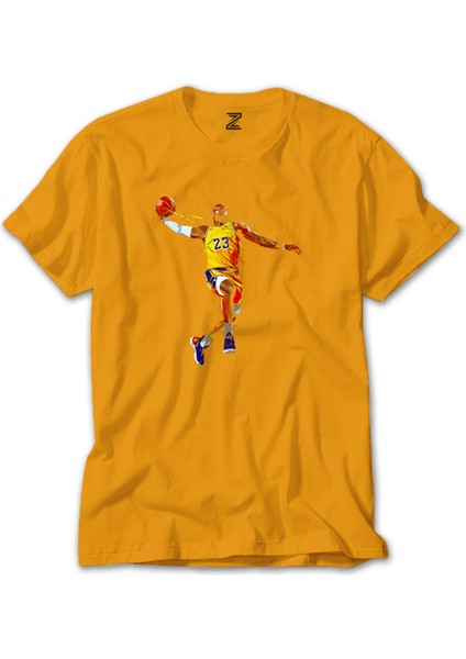 Lebron James Color Sarı Tişört