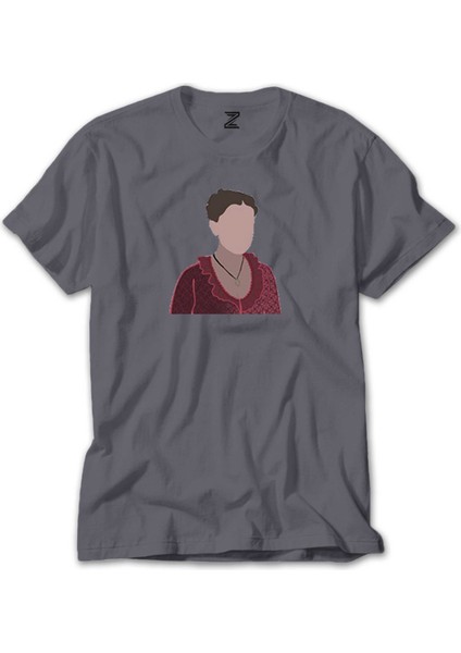 Enola Holmes Silhouette Gri Tişört