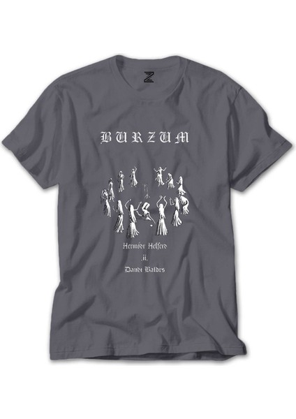 Burzum Graphic Gri Tişört