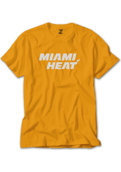Miami Heat White Sarı Tişört