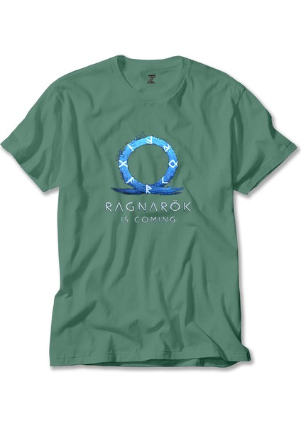 God Of War Ragnarok Is Coming Yeşil Tişört