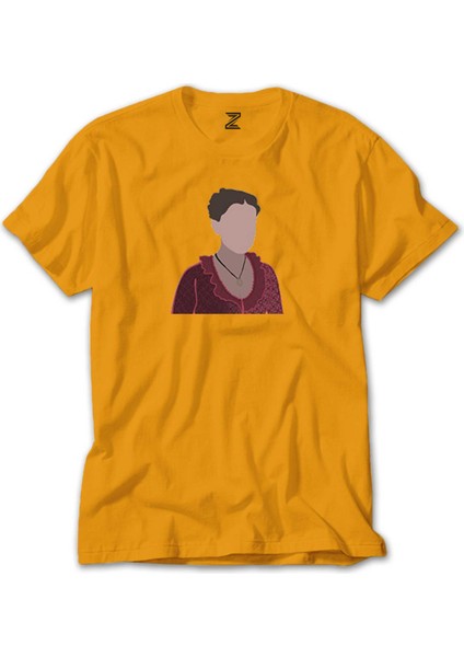 Enola Holmes Silhouette Sarı Tişört