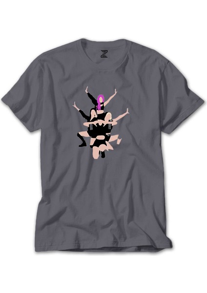 Blackpink Digital Simple Gri Tişört