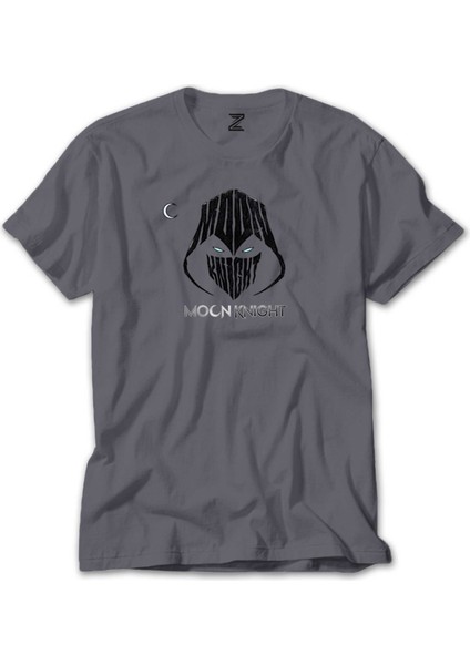 Moon Knight Logo Gri Tişört