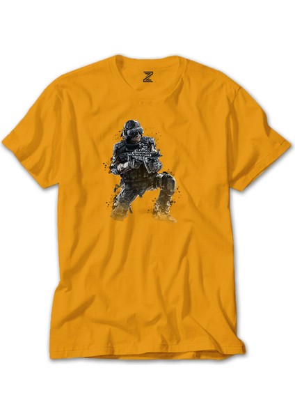 Call Of Duty Combatant Sarı Tişört
