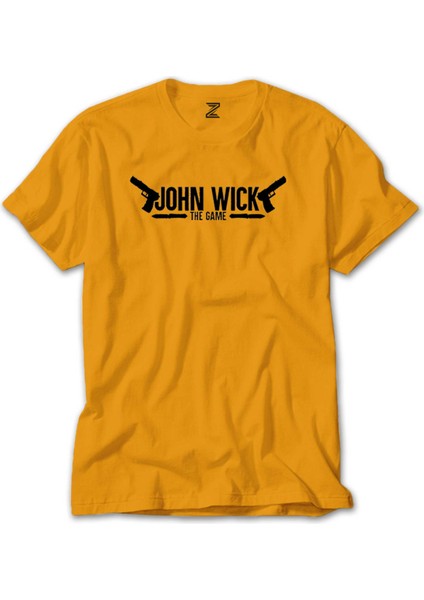 John Wick The Game Sarı Tişört