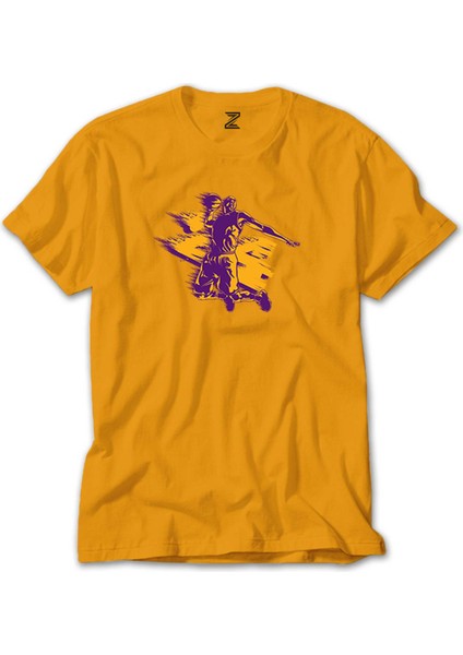 Kobe Bryant Silhouette Sarı Tişört