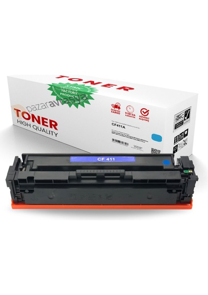 Hp CF411A Mavi Muadil Toner /WB/411A/M452DN/M452NW/M377DW