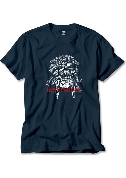 Iron Maiden Long Sleeve Lacivert Tişört