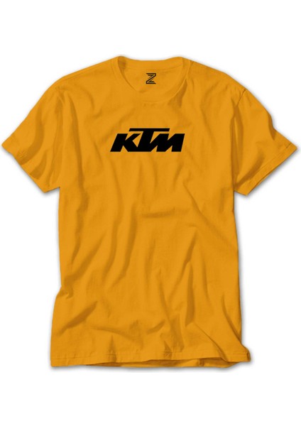 Ktm Motorcycle Black Logo Sarı Tişört