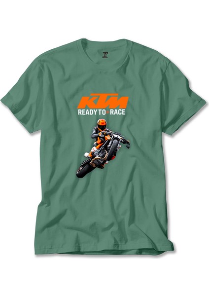 Ktm Ready To Race Moto Yeşil Tişört