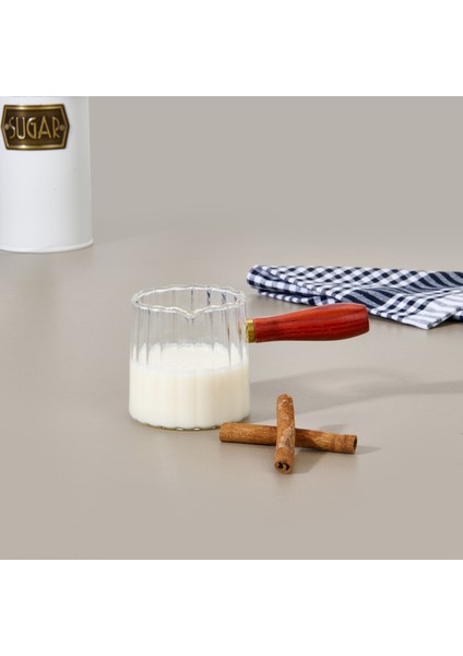 Kitchen Borosilikat Cam Cezve - Şeffaf - 288 ml