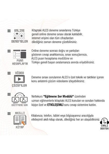 Nettekurs Yayınları Ales Video Çözümlü Akıllı 10 Deneme