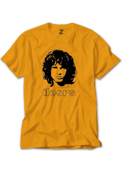 The Doors Jim Morrison Silhouette Sarı Tişört
