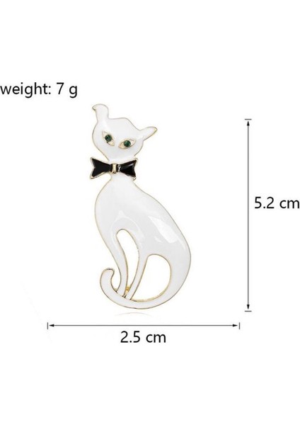 Kedi Figürlü Mine Kaplamalı Kadın Broş Yaka Iğnesi indirimleri