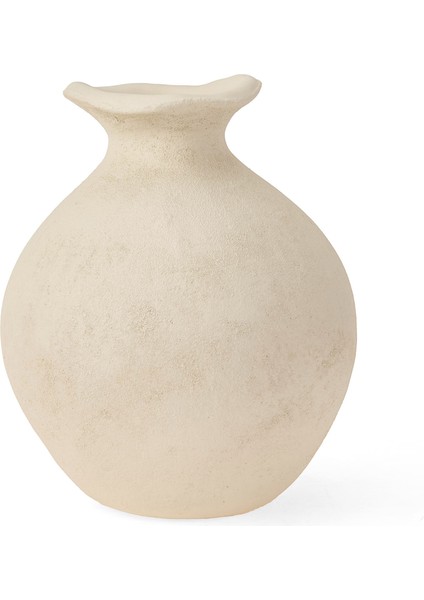 Deco Split Vazo - Krem - 27 cm