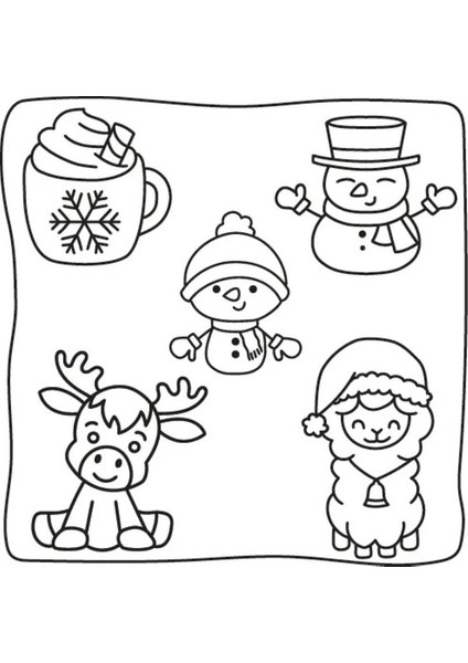 5'li Christmas Kurabiye Kalıbı / Yılbaşı Kurabiye Kalıbı Kurabiye Kardan Adam Çam Ağacı Noel Baba fırsatları