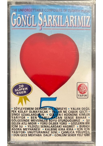 Gönül Şarkılarımız 5 Açılmamış Jelatininde Kaset
