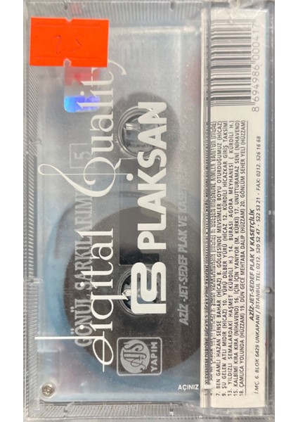Gönül Şarkılarımız 5 Açılmamış Jelatininde Kaset fiyatları