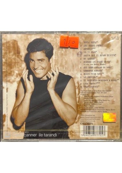 Chayanne Simplemente Açılmamış Jelatininde CD