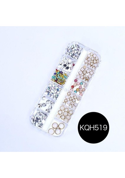 Nail Art Charm 12 Çeşit Renkli Tırnak Charms Koleksiyonu Tırnak Charm Nail Charms 12'li Kutulu