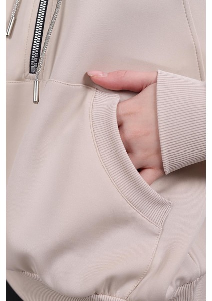 9162m Yarım Fermuar Detay Sweat Taş fırsatları