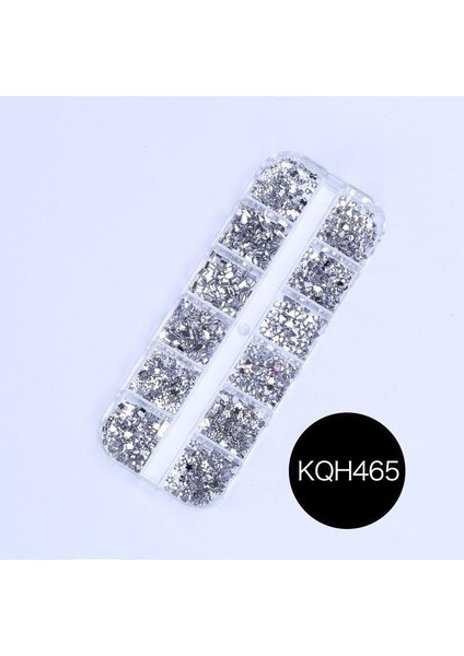 Nail Art Charm 12 Çeşit Renkli Tırnak Charms Koleksiyonu Tırnak Charm Nail Charms 12'li Kutulu 2